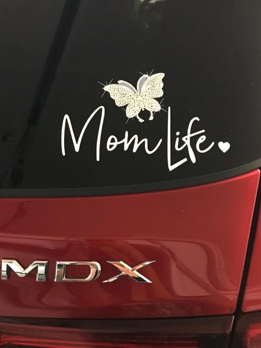 2 PCS Crystal Car Decoration Stickers Butterfly Bling Crystal Rhinestone Car Sti - Picture 3 of 7